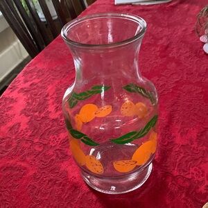 Vintage Orange Juice Carafe